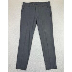 Kit And Ace Dress Pants Mens 36x33 Gray Slim Fit Stretch Tapered Business Office